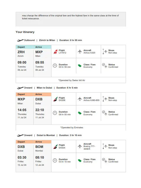 จองตั๋วยื่นวีซ่า (Visa Application) - ใบจองตั๋วเครื่องบินราคาถูก สำหรับยื่นขอวีซ่าเชงเก้น อเมริกา และยุโรป